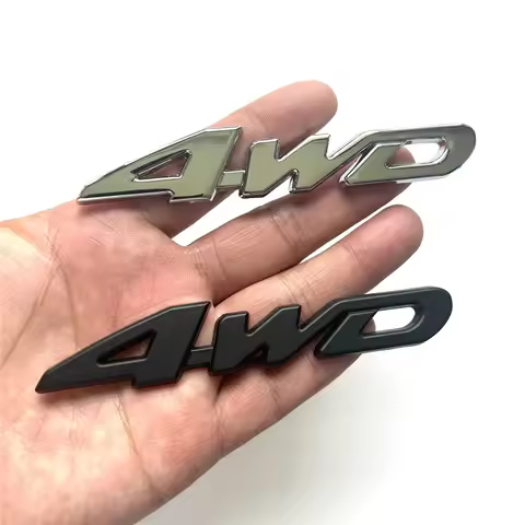 3D Car Letters Logo 4WD Car Fender Side Rear Trunk Emblem Badge Sticker Decals