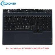 New For Lenovo Legion 5-15ACH6H 5-15ACH6A 5-15ITH6H Palmrest US Keyboard White Backlight (2021 Versi