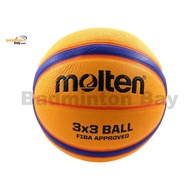 Molten B33T5000 - 3 On 3 Basketball Size 6 (With Size 7 Weight) Composite Leather FIBA Approved Indo
