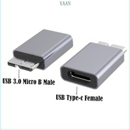 YAAN USB 3 0 Type-C to Micro-B USB 3 0 Aluminum Adapter F for M Micro-B USB-C to Type C Fast Adapter