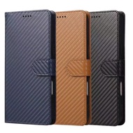 Elegant leather case, carbon pattern case, case for Samsung Note10Lite A81 S25Ultra S21FE S23FE S24F