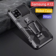 Case Samsung A12 Robot Ring Thunder Cover Silikon Casing Handphone Soft Case