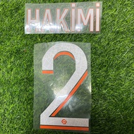 Jersey nameset hakimi 2 psg nns
