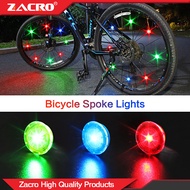 Zacro Bicycle LED Spoke Light Night Riding Warning Wheel Lights Mountain Bike O-shaped Round Mini Button Light Outdoor Cycling Equipment Ready Stock