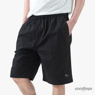 GALLOP : Mens Wear Twill SHORTS กางเกงขาสั้นเอวยางยืด รุ่น GS9027 สี Smart Black -ดำ / ราคาปกติ 1490