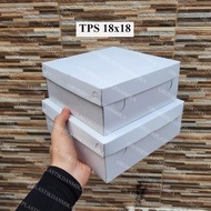 [ 1 PACK contains 50 pcs/ 100 pcs ] WHITE RICE BOX 18X18 CM / Rice Box size 20x20 cm rice box/ 20x20