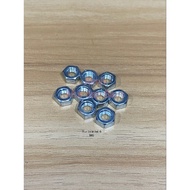 White Iron Nut M6 Hex Nut/ M6