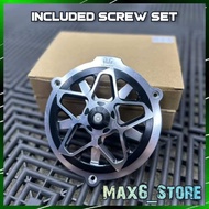 ULMAX RACING STAR DESIGN CNC SPINNER CVT RADIATOR COOLANT COVER KIPAS PUSING DESIGN BINTANG CNC ALLO