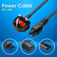 3 Pin Power Cord For Laptop With Fuse POWER CABLE 3 PIN / 2 PIN / C13 / UK 1.5M / GreenIT 2.0