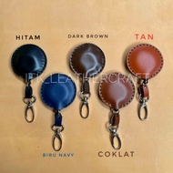 Leather accessory yoyo id card - genuine leather yoyo id card id card holder lanyard card holder