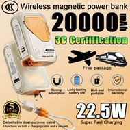 【3C Certification✅】Ccc power bank Magnetic Power bank 20000mAh Wireless  Power bank 3c Powerbank Fas