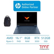 HP Victus 16-e1044AX Blue Laptop | AMD Ryzen 5 6600H | 8GB D5 512GB SSD | 16.1" FHD144Hz | RTX3050 | W11