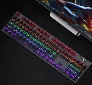FIREWOLF ME Real Mechanical Keyboard Gaming Colorful Backlit 104 keys K300