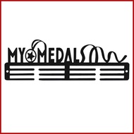 Award Holder Iron Trophy Ribbons Badge Frame Shelf Wall Mount Letter Design Award Display Rack for M