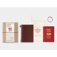 日本 TRAVELER'S COMPANY TRAVELER'S notebook 筆記本套組/ 護照尺寸/ Love And Trip Red