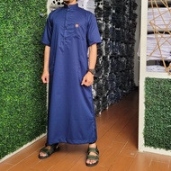 Gamis pria jubah arab lengan pendek