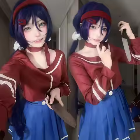 Game MiSide Crazy Mita Cosplay Costume Full Set Yandere Mita Mira JK School Uniform Halloween Girls