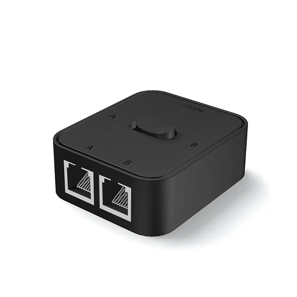 kebidumei | KEBIDUMEI 2Port 1000Mbps RJ45 Splitter Switch 2 In 1 Out/1 In 2 Out Gigabit LAN Connecto