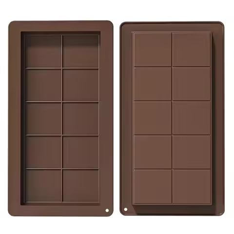 Silicone Chocolate Mold Chocolate Bar Molds dubai chocolate mold Break Apart Protein Wax Melt Mould 