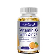 Mulittea Vitamin C With Zinc Capsules Vitamin C 1000mg And Zinc 20mg for Immune Support Powerful Antioxidant &amp; Energy Production