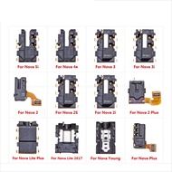 Headphone Jack Audio Flex Port Connector Parts for HuaWei Nova 5i 4e 3 3i 3e 2 2S 2i 2 Lite Plus You