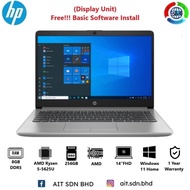 HP 245 G9 A2PM1PT Laptop 14"FHD Laptop R5-5625U 8GB/16GB 256GB/512GB SSD AMD W11 (Display Unit)