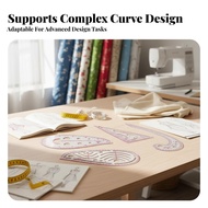 4 Pieces Multi-Purpose French Curve Ruler Set Accurate Scale Clothing Pattern Making Ruler Set High 