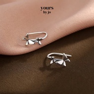 Yours by Jo S925 Sterling Silver Vintage Butterfly Hook Earrings