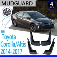 Mudguards  for Toyota Corolla Altis E170 2014 2015 2016 2017 Car Accessories Mudflap Fender Auto Rep