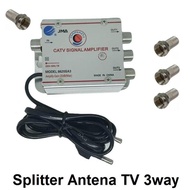 Splitter Booster Antena Tv Cabang Antena Pararel Catv Signal Amplifier Termurah Ready Terbaik