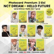 (ISI 7 PCS) Photocard NCT DREAM HELLO FUTURE - Potocard Premium 2 Sisi Kartu Kpop Merch Unofficial