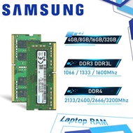 [Keke digital] แล็ปท็อปซัมซุงหน่วยความจำโน้ตบุ๊ค RAM 16GB 8GB 4GB DDR3 DDR3L DDR4 PC4 PC3 2133P 2400T 2666V 3200A 1333 1600 10600S 12800S SODIMM