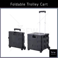 <READY STOCK> Foldable Trolley Cart  / Troli Boleh Lipat dengan roda
