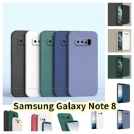 【Yoshida】For Samsung Galaxy Note 8 Silicone Full Cover Case Straight edges Color Phone Case Cover