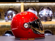 Helm Bell Bullitt Candy Red Full Face Retro Helmet Original Touring