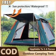 Outdoor Camping Tent 8 Person Waterproof Foldable Instant Tent Automatic Camping Tent Khemah