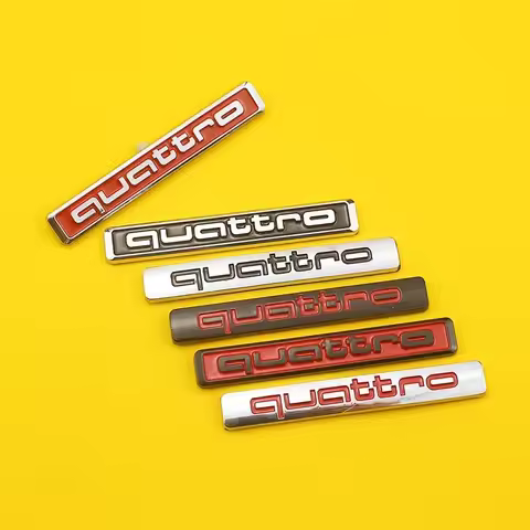 for Audi Trunk Sticker Car Quattro Logo A5 B7 Q7 A3 A4 B8 A6 TT 80 R8 A8 A7 Q5 Q3 C7 S3 A1 B5 Q2 Tru
