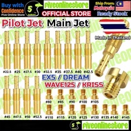 Pilot Jet Main Jet EX5 HP GBO Wave125 W125 KRISS Pilot Jet For Carburetor Carb Size 25-52.5 80-145 I