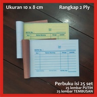 Nota Rangkap 2 Ply Kecil Kontan Toko Bon Warung Jual Beli Struk Penjualan Langsung Tembus Carbonless