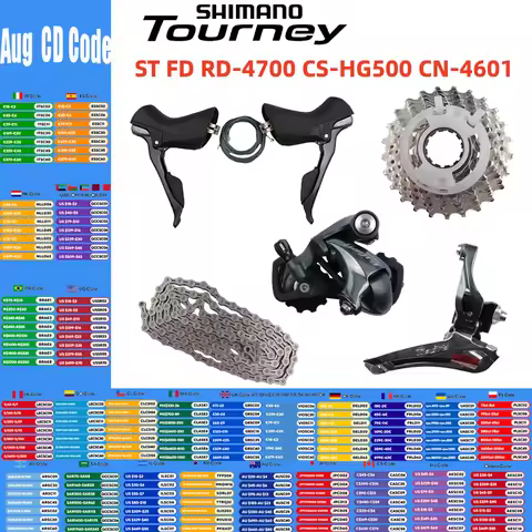 Shimano Tiagra Series 4700 10S Groupset ST FD RD-4700 CS-HG500-10 Cassette CN-4601 Chain For Road Bi