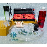 CPU Water Set 2-Section Opening System Complete Set/CPU Cooling *Master Grade Model (Red)