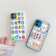 Iphone menu app square flexible case for ip 6splus/7/7plus/8/8plus/x/xr/xs/11/12/pro/max/plus/13prom