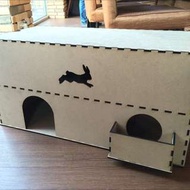 【Run Rabbit！兔跑拋木作屋】天竺鼠、兔木屋超豪華全面客製：巨大隧道