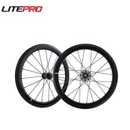Litepro JKlapin 16Inch 349 External 7Speed 30MM 6Pawls Wheelset 74x112MM 4 Bearing Alloy Wheels Rims