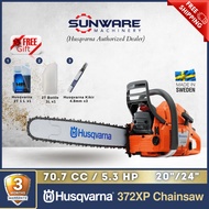 HUSQVARNA 372XP Chainsaw 20"/24"/28" Guide Bar & Chain (Made in Sweden)