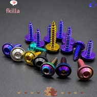 FKILLA Self Tapping Screw, M4 M5 Titanium Torx Umbrella Screw, Lightweight Torx Drive GR5 Titanium F