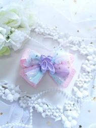 紫色芭蕾舞鞋髮夾 兒童頭飾