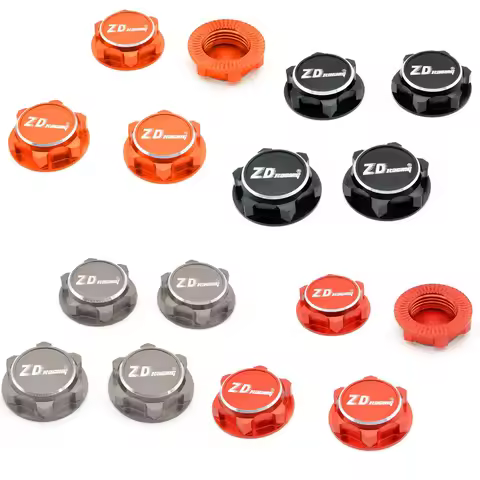 ZD Racing Aluminum 17mm Hex Wheel Nuts Dustproof Anti-Skid for 1/8 1/7 Traxxas X-Maxx Summit E-Revo 