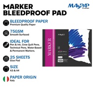 MayArt Marker Bleedproof Pad 75gsm A3/A4