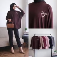 Wilta Jumbo Batwing Ribbon Top 118 Premium Rayon Spandex T-Shirt/